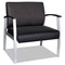 Alera MetaLounge Series 30.51 in. x 26.96 in. x 33.46 in. Bariatric Guest Chair - Black/Silver